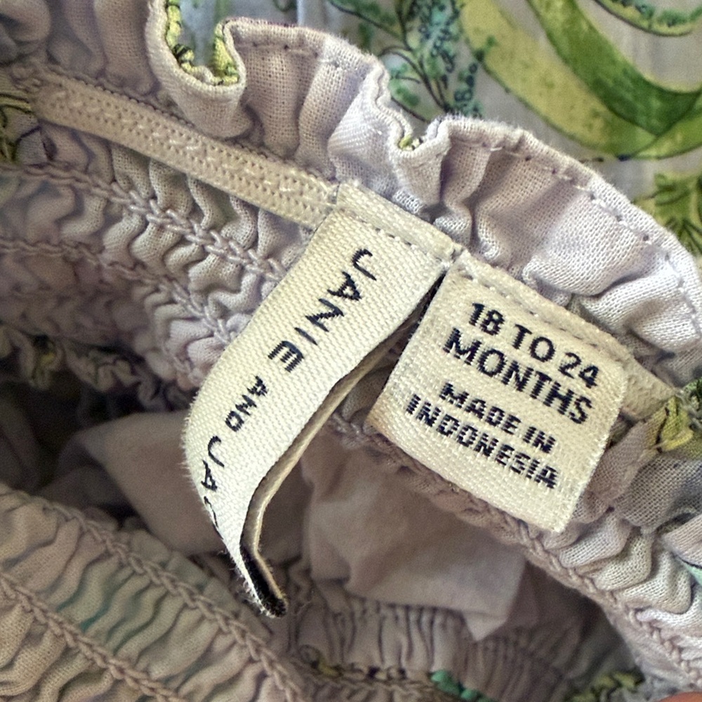 Janie and Jack Pastel Floral Smocked Set - Picture 6 of 7